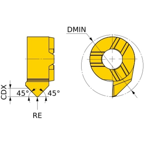 เม็ดมีดกลึง เม็ดมีดกลึงแบบถอดเปลี่ยนได้ รุ่น “XB series” MPB115