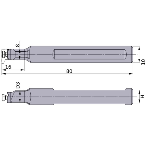 หัวจับเครื่องมือกลึงแบบถอดเปลี่ยนได้ รุ่น XB