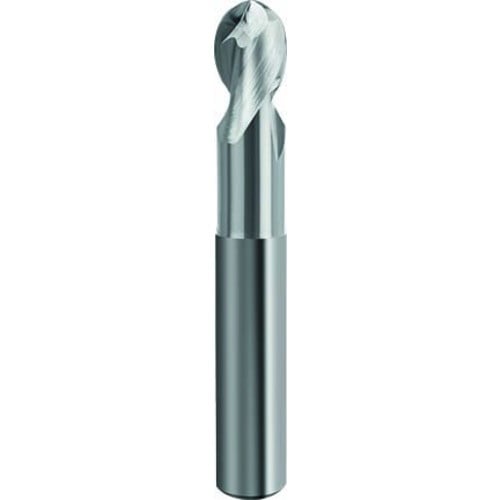 ดอกกัดปลายทรงกลม 2 ฟลุต สำหรับอลูมิเนียม แบบธรรมดา ไม่เคลือบผิว ขนาด 6 มม.