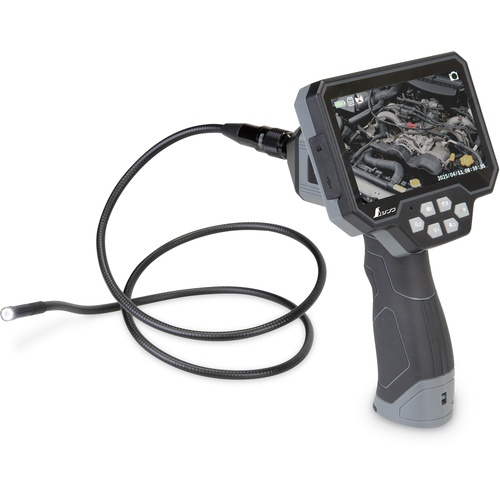 กล้องส่องตรวจการณ์ จอ LCD ขนาด 5 นิ้ว แสดงผลขึ้น/ลงอัตโนมัติ ระยะโฟกัส 1 เมตร