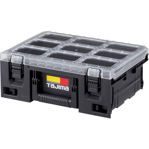 กล่องเครื่องมือ กล่องลิ้นชักนิรภัยรูปตัว L พร้อมฝาปิดและถาดแบ่งช่อง