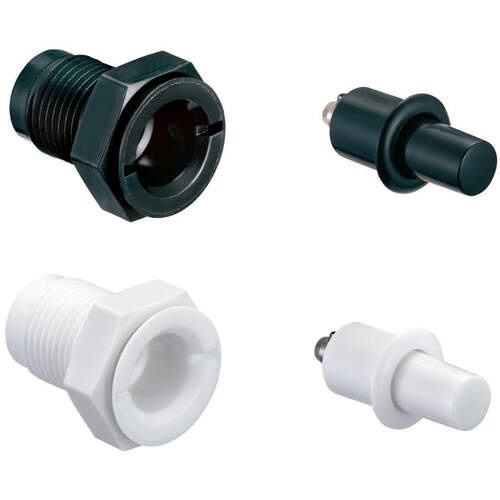 ตัวยึดแบบแคมล็อค (120058641) 255FT-52-WT ชนิดกระดุมขนาดเล็ก ทำจากเรซิน/ดีไซน์ประหยัดพื้นที่