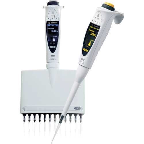 ปิเปตไฟฟ้าหลายช่อง 8ch Picus 5-120μL