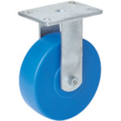 ล้อเลื่อนซุปเปอร์แข็งแรง รุ่น H Series สำหรับงานหนักพิเศษ ล้อยูรีเทน ล้อตายตัว เส้นผ่านศูนย์กลางล้อ 125 มม. รับน้ำหนักได้ 500 กก.