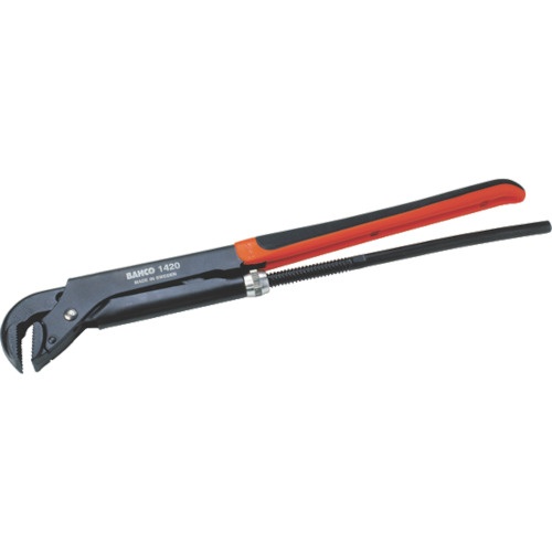 ประแจท่อ ด้ามจับออกแบบตามหลักสรีรศาสตร์ ความยาวรวม 430 มม. ระยะจับ 65 มม. ความหนาของขากรรไกร 15 มม.