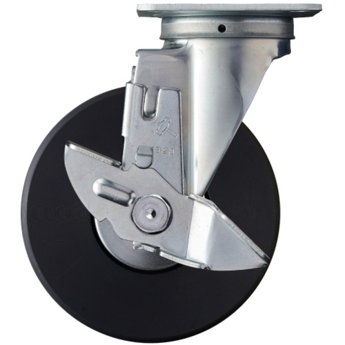 ล้อไนลอน MC แบบหมุน Hammer Swivel (ตลับลูกปืนเรเดียล) 150 มม. พร้อมตัวหยุด