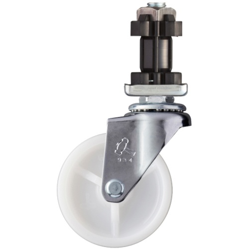 ค้อนสอดท่อแบบล้อไนลอนหมุนได้ 65 มม. สำหรับสี่เหลี่ยม 32 มม.