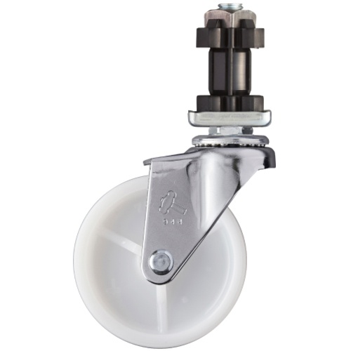 ค้อนสอดท่อแบบล้อไนลอนหมุนได้ 75 มม. สำหรับสี่เหลี่ยม 32 มม.