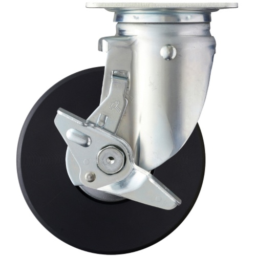 ล้อไนลอน MC แบบหมุน Hammer Swivel (ตลับลูกปืนเรเดียล) 150 มม. พร้อมตัวหยุด