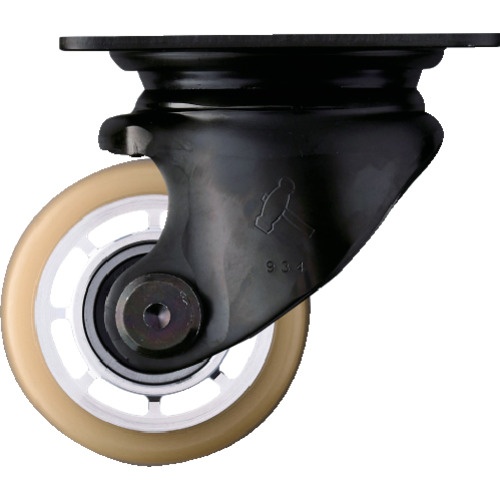 ลูกล้อยูรีเทนแบบหมุนสำหรับงานหนัก ทรงเตี้ย Hammer (ล้ออลูมิเนียม ลูกปืน) 65 มม.