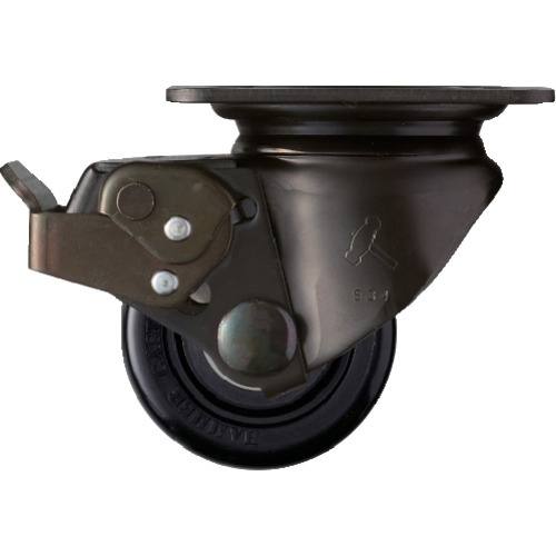 ค้อน, โปรไฟล์ต่ำ, งานหนัก, ล้อไนลอนแบบหมุน (ลูกปืน) 65 มม. พร้อม SP, ตัวเครื่อง: สีดำ