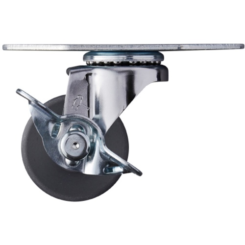 ล้อไนลอน MC มุมหมุน Hammer E Series ขนาด 40 มม. พร้อมตัวหยุด