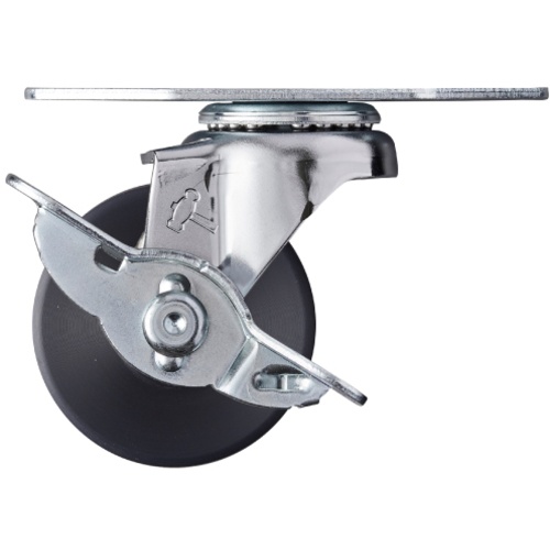 ล้อไนลอน MC มุมหมุน Hammer E Series ขนาด 50 มม. พร้อมตัวหยุด