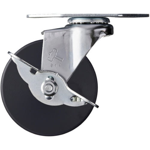 ล้อไนลอน MC มุมหมุน Hammer E Series ขนาด 75 มม. พร้อมตัวหยุด