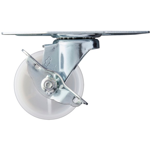 ล้อไนลอนหมุนมุม Hammer S Series ขนาด 75 มม. พร้อมตัวหยุด