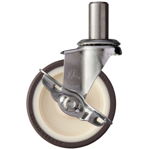 ล้อยูรีเทนหมุนสแตนเลส Hammer EK Series ทั้งหมด (ลูกปืนลูกกลิ้ง) 100 มม. พร้อมตัวหยุด