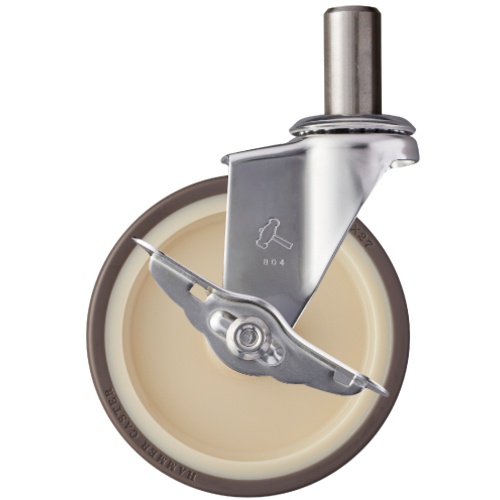 ล้อยูรีเทนหมุนสแตนเลส Hammer EK Series ทั้งหมด (ลูกปืนลูกกลิ้ง) 125 มม. พร้อมตัวหยุด