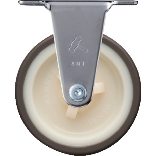 ล้อยูรีเทนแบบคงที่ Hammer E Series สเตนเลสสตีลทั้งหมด (ล้อไนลอน) 75 มม.