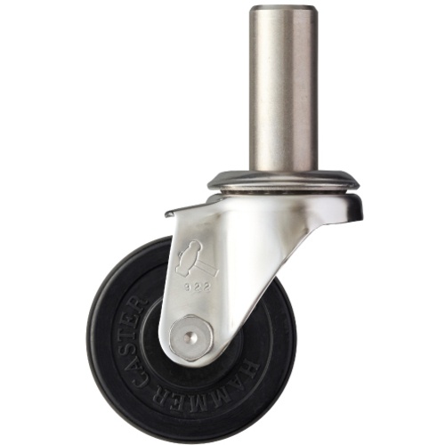 ค้อนสแตนเลสทั้งตัวรุ่น SK พร้อมล้อหมุนยาง ขนาด 65 มม.