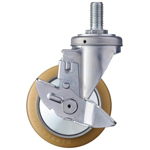 ค้อนชนิดขันสกรู ล้อเอียงแบบหมุน (ลูกปืน) 125 มม. พร้อมตัวหยุด