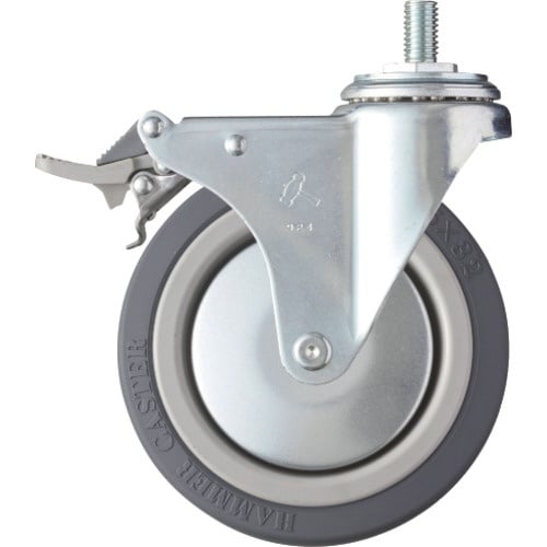 ค้อน, ลูกล้อหมุน, หมุนได้ (ล็อคทั้งหมด), เส้นผ่านศูนย์กลางล้อ 125 มม., ล้อยูรีเทน (ล้อไนลอน, ตลับลูกปืน)