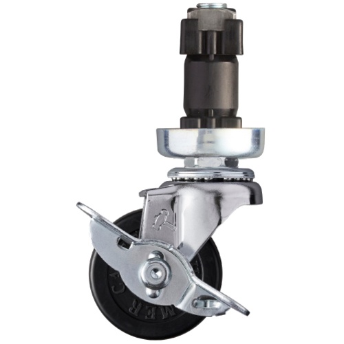 ค้อนสอดท่อแบบหมุนได้ ล้อยาง 50 มม. φ32 พร้อมตัวหยุด