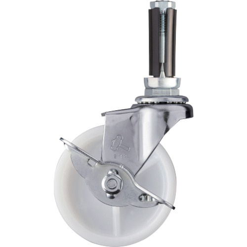 ลูกล้อสอดท่อค้อน แบบหมุน (พร้อมตัวหยุด) ล้อไนลอน สำหรับ φ16-18