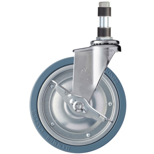 ค้อนสอดท่อแบบหมุนล้อยาง (ล้อเหล็ก) 150 มม. สำหรับ φ19 พร้อมตัวหยุด