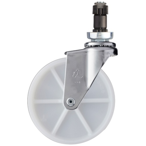 ค้อนสอดท่อแบบล้อไนลอนหมุนได้ 125 มม. สำหรับ φ32