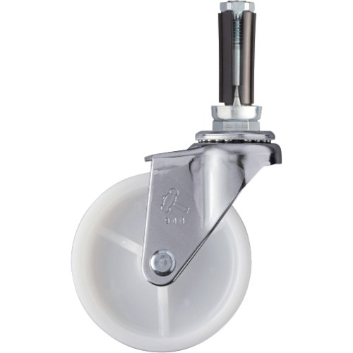 ลูกล้อสอดท่อค้อน แบบหมุน เส้นผ่านศูนย์กลางล้อ 75 มม. ล้อไนลอน สำหรับ φ16-18