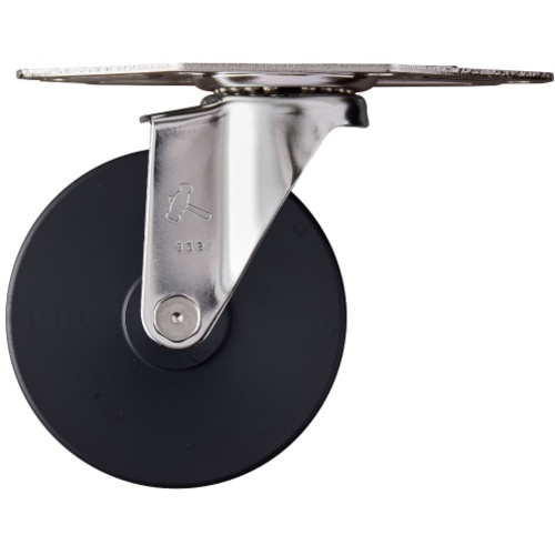 Hammer E ล้อไนลอน MC มุมสแตนเลสทั้งหมด 100 มม.