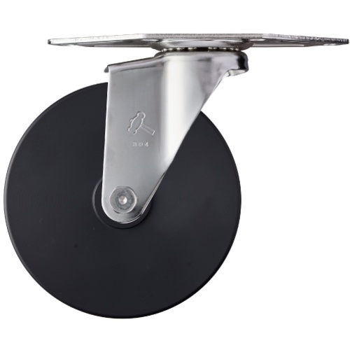 Hammer E ล้อไนลอน MC มุมสแตนเลสทั้งหมด 125 มม.