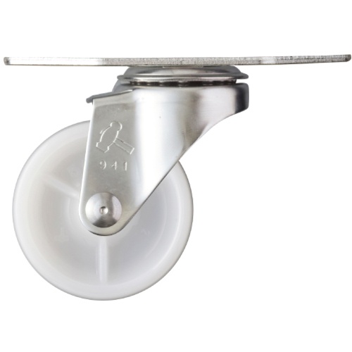 Hammer E ล้อไนลอนหมุนมุมสแตนเลสทั้งหมด 50 มม.