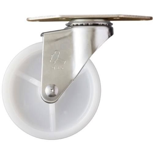 ล้อไนลอนหมุนมุมสแตนเลส Hammer E ทั้งหมด 75 มม.