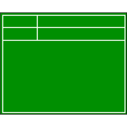 แผ่น Viewboard สีเขียว D-2G (เฉพาะกรอบ)