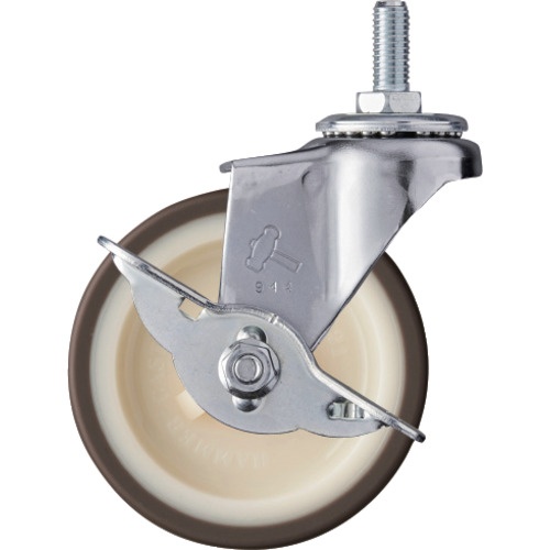 ค้อนหมุนเกลียวยูรีเทน (ล้อไนลอน) 75 มม. W3/8 พร้อมตัวหยุด