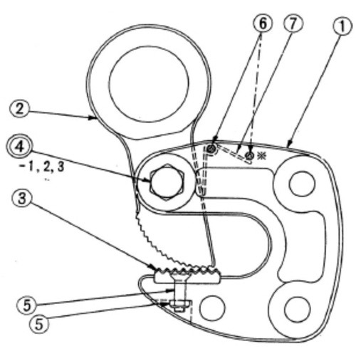 แคมสำหรับแคลมป์เหล็กโครงสร้าง (HLC-S)