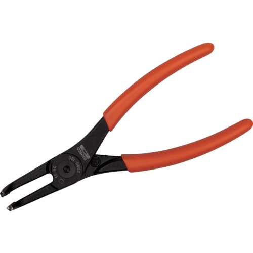 คีมถ่างแหวนแบบงอ 90° ความยาวรวม 140 มม. เหมาะกับแหวนขนาด 12-25 มม.