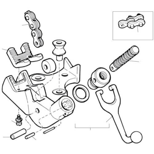 Parts for Top Screw Chain Vice