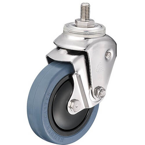 เบาะสแตนเลส E เกลียว M12 ยาง 125 mm เส้นผ่านศูนย์กลางลวด 2.0