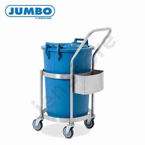 รถเข็นดอลลี่กลม 70 ลิตร แบรนด์ JUMBO