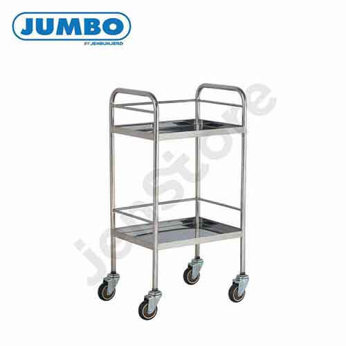 รถเข็นสแตนเลสสำหรับงานบริการทั่วไป แบรนด์ JUMBO