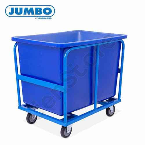 รถเข็นเหล็กพร้อมถังหล่อขนาดใหญ่ แบรนด์ JUMBO