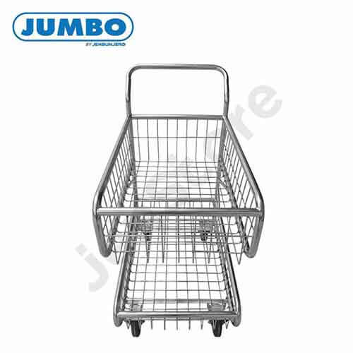 รถเข็นสแตนเลสอเนกประสงค์ แบรนด์ JUMBO