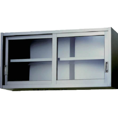Stainless Steel Cabinets with Glass Sliding Door (Wall Mounted) 1อัน