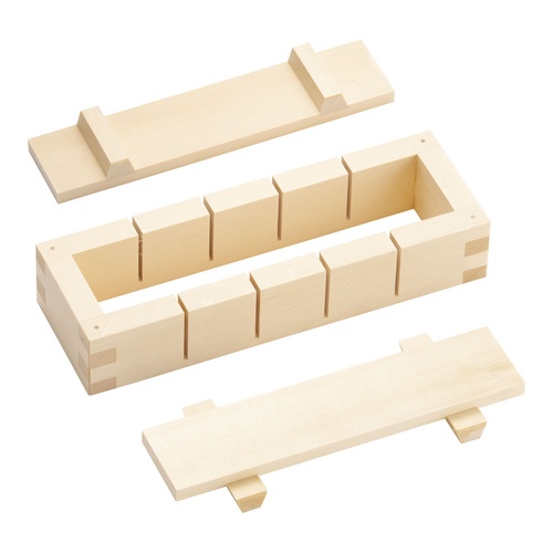 ซูชิกดไม้หั่นเป็นห้าชิ้น (ไม้สีขาว)