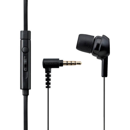 Monaural headphone with mic/Black 1อัน
