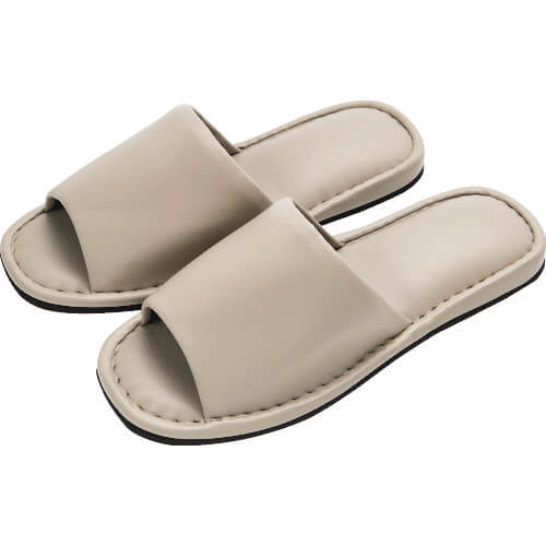 Faux Leather Slippers 1คู่