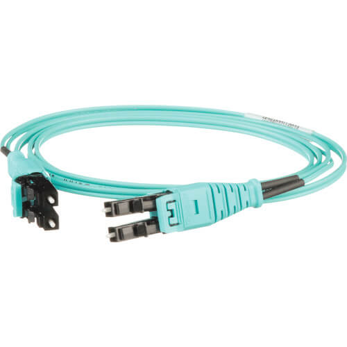 OM3 2 Fiber 1.6mm Jacket Patch cord Riser LC Push-Pull to LC Push-Pull