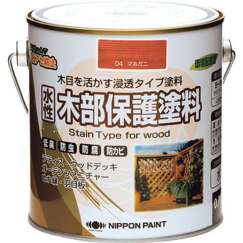 สีทาป้องกันเนื้อไม้ สูตรน้ำ 0.7L มะฮอกกานี